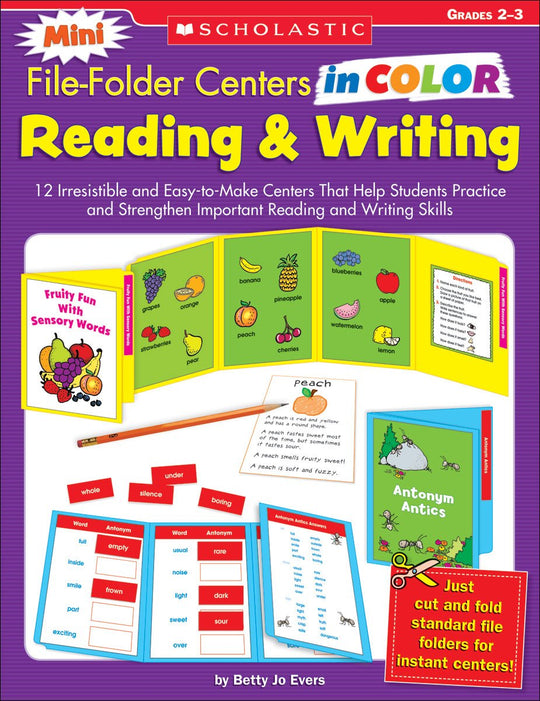 Mini File-Folder Centers in Color: Reading and Writing Grades 2-3 ...