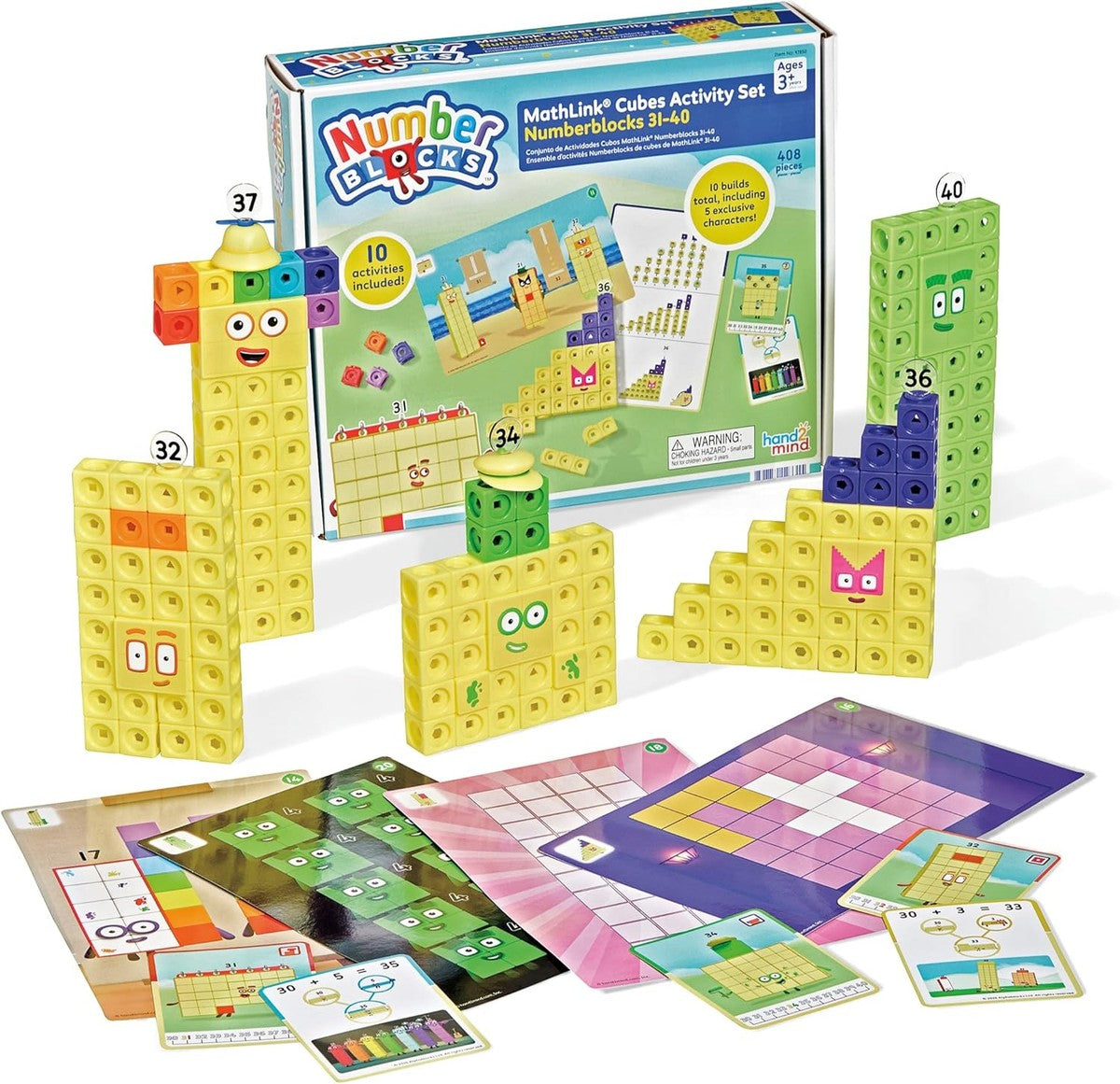 Numberblocks MathLink Cubes 31-40 Activity Set