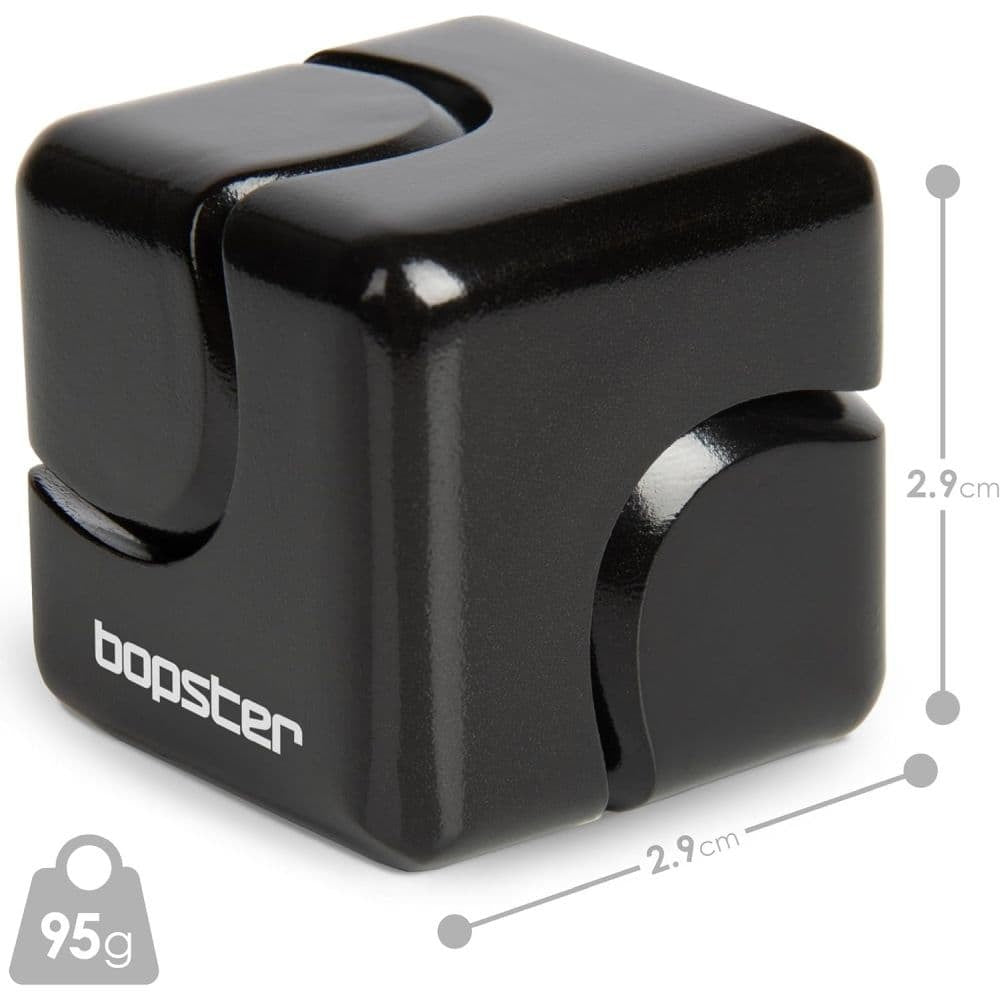 bopster Fidget Cube Spinner: Black