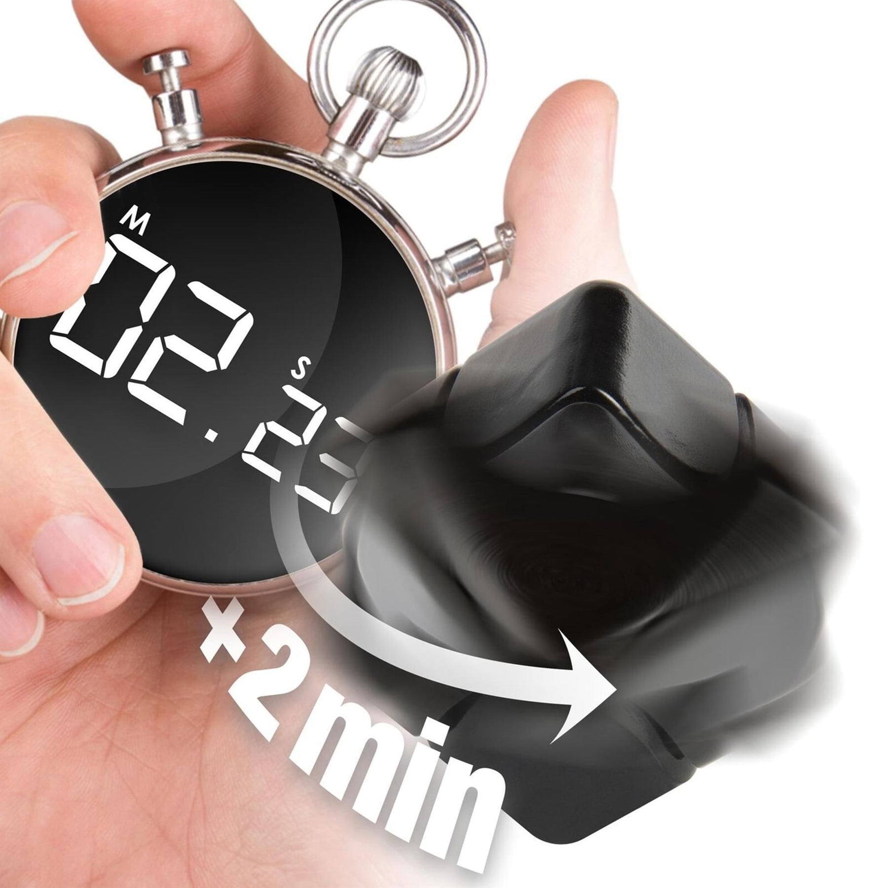 bopster Fidget Cube Spinner: Black
