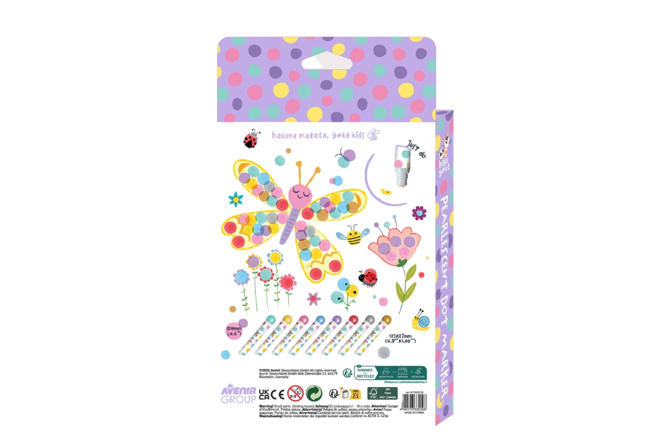 Dot Markers: 8 Pearlescent