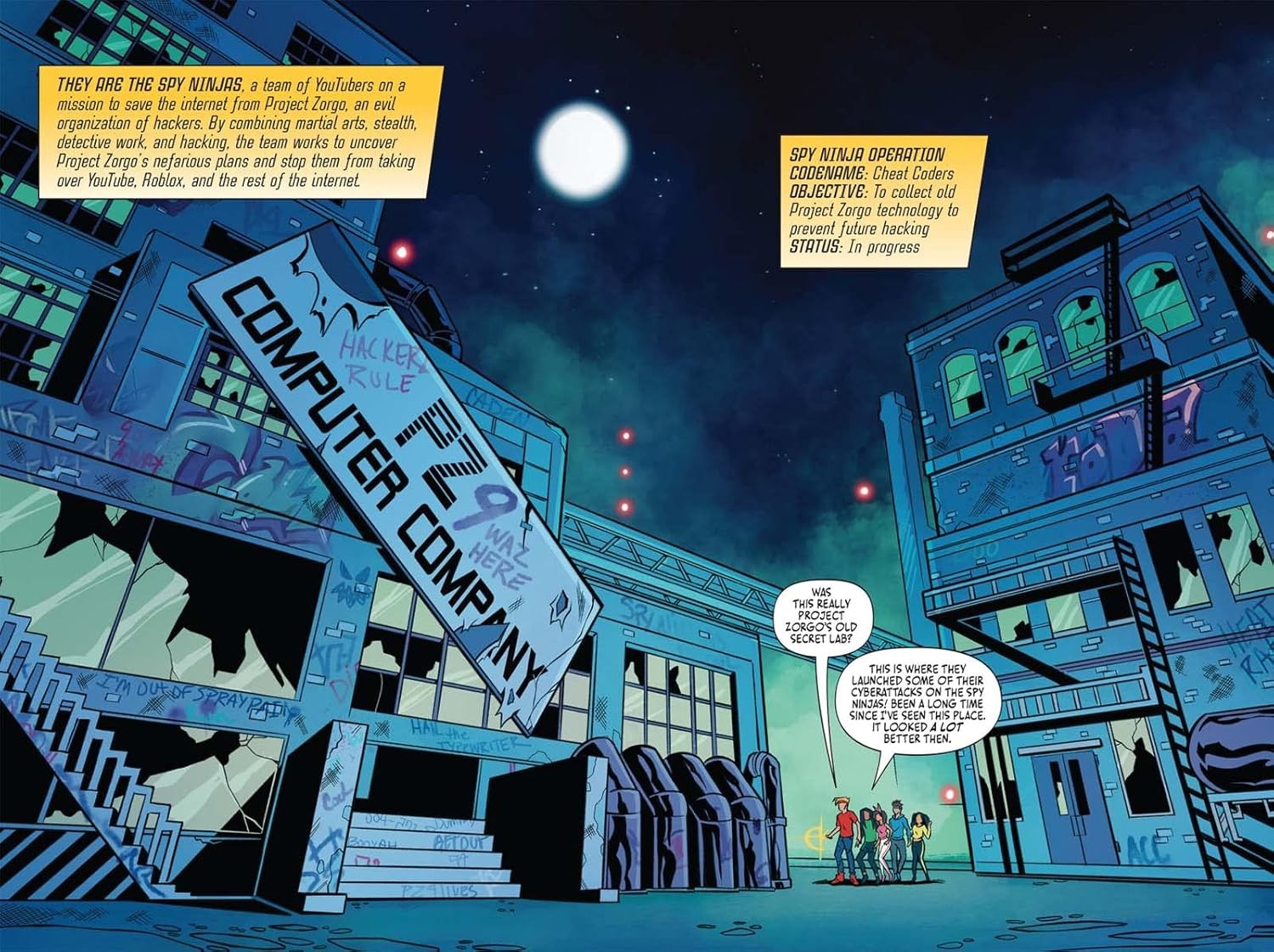 Spy Ninjas Official Graphic Novel #1: Virtual Reality Madness!