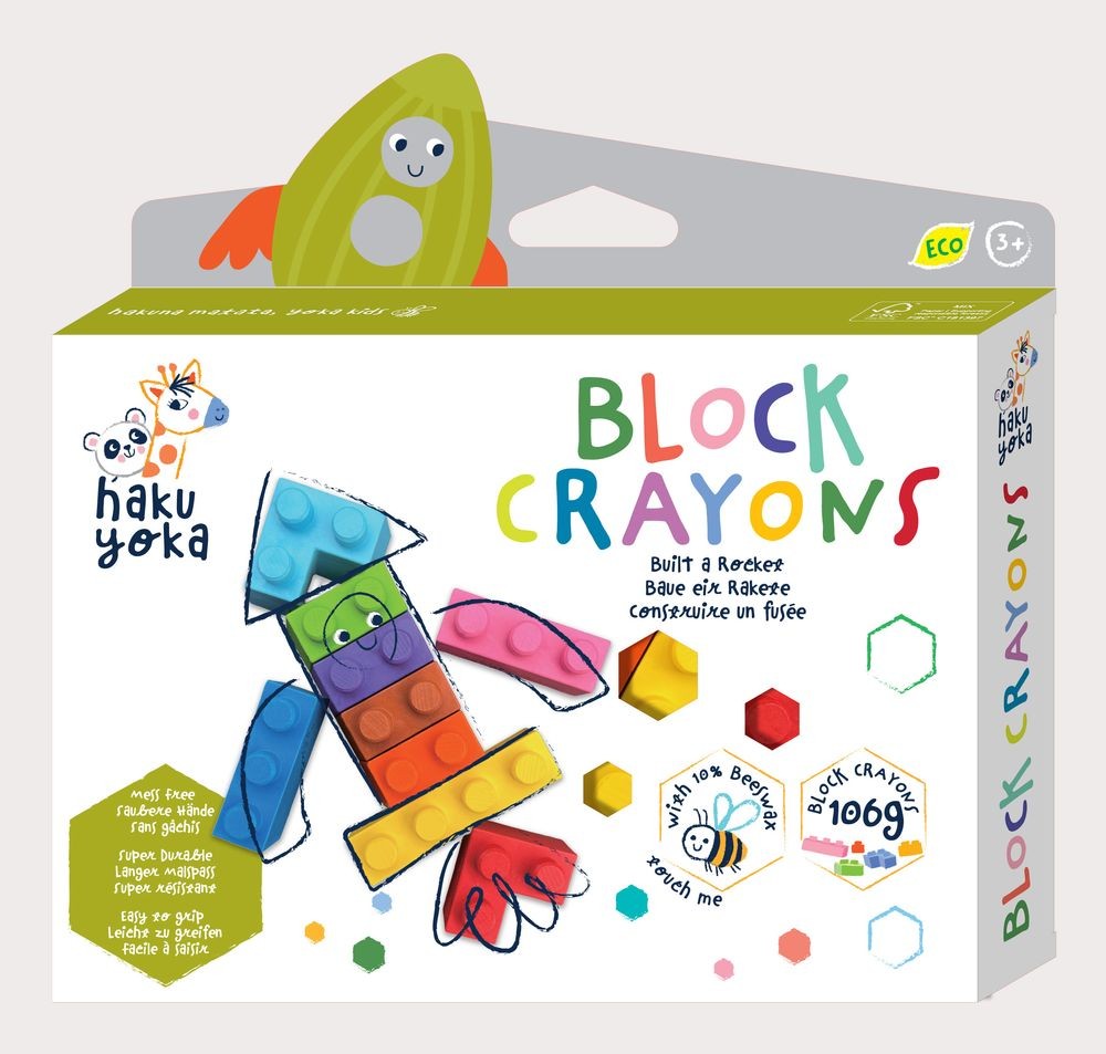 Block crayons: Rocket