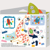 Block crayons: Rocket