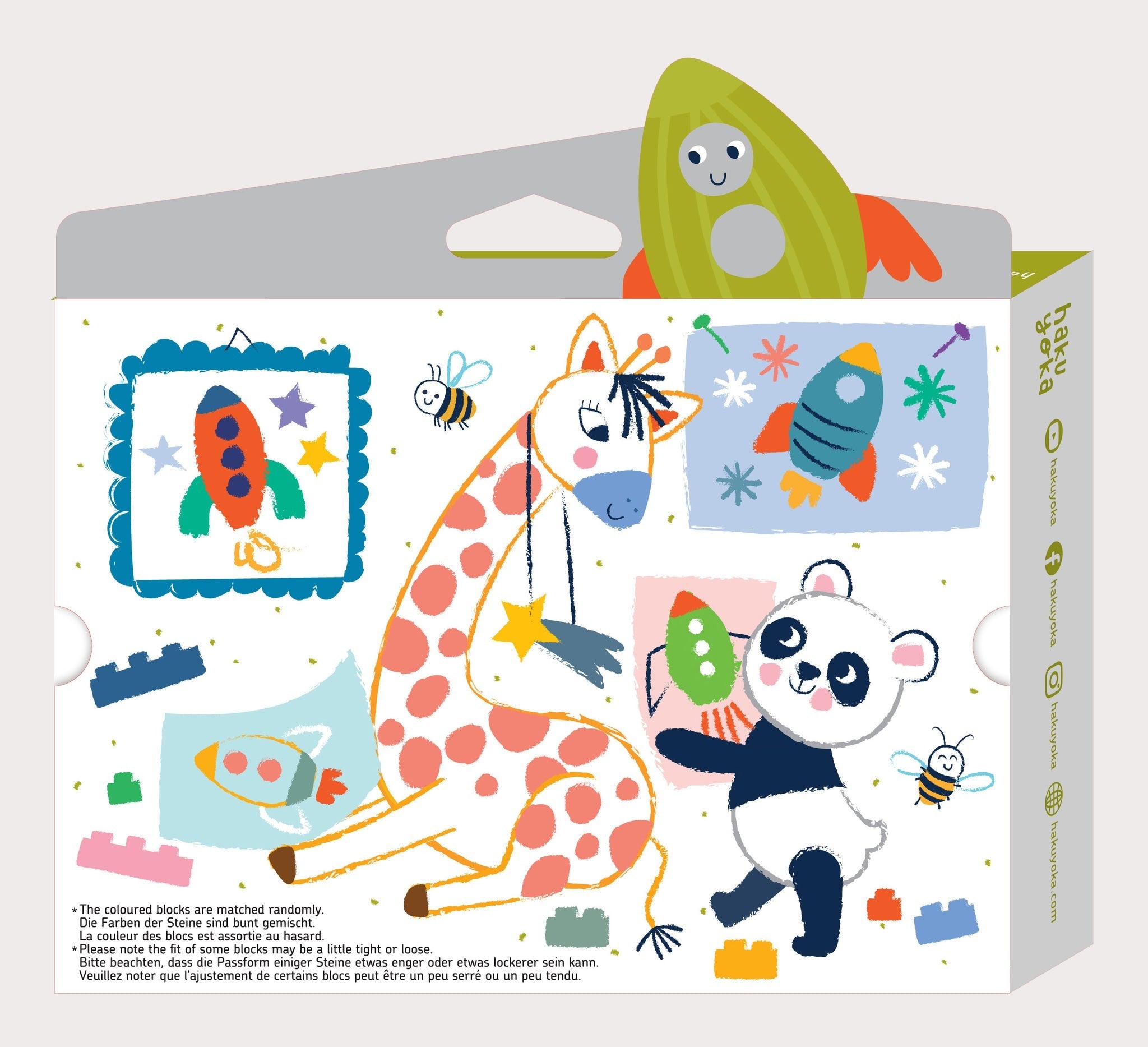 Block crayons: Rocket