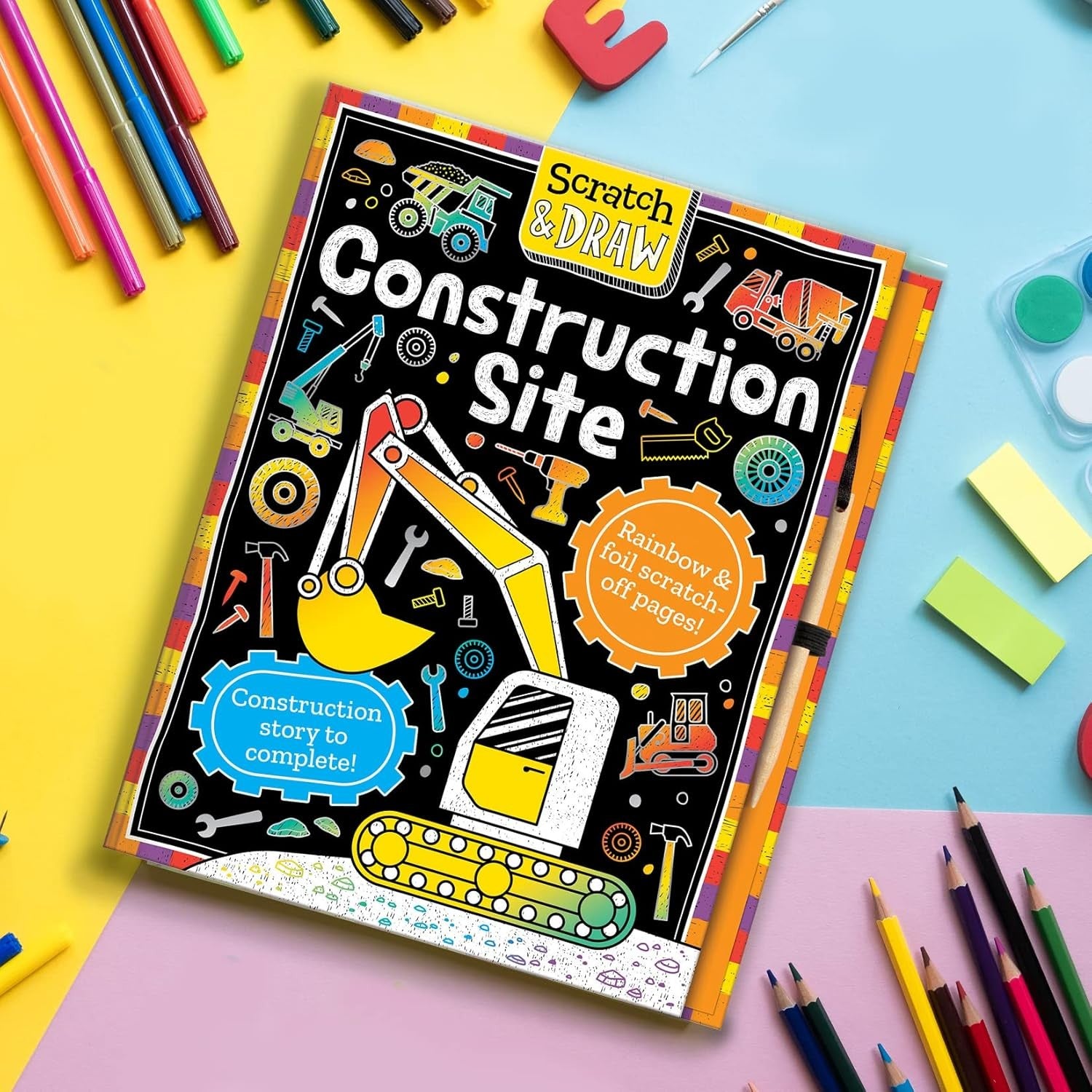 Scratch and Draw - Construction Site