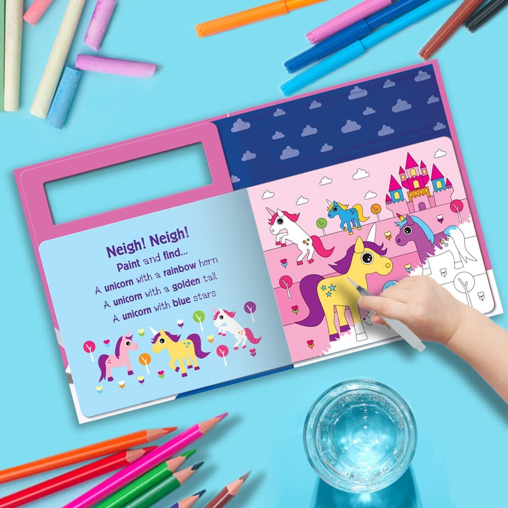 Water Painting Search and Find Unicorns