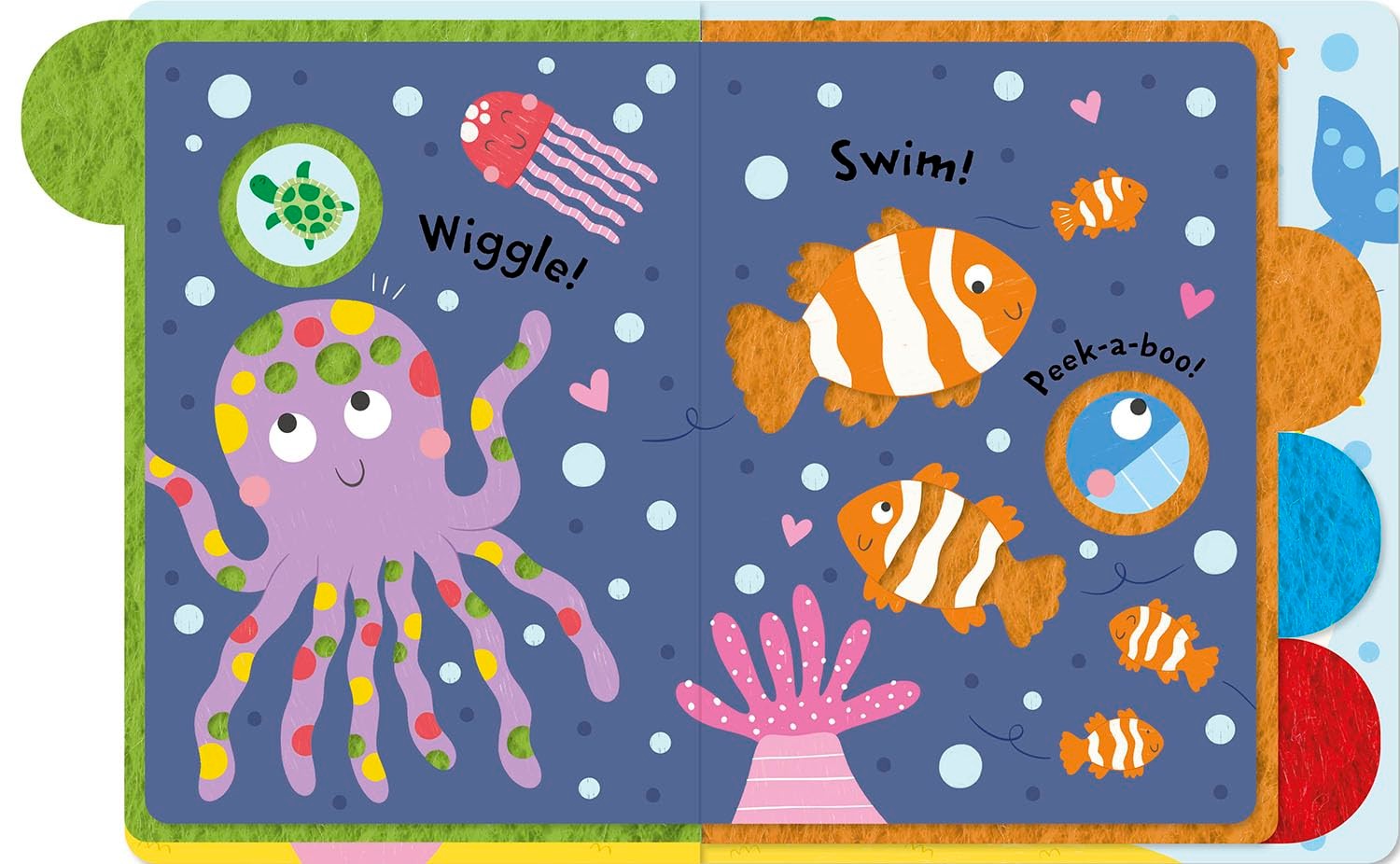 Little Ones Love the Ocean - Peek-a-boo Felt Book