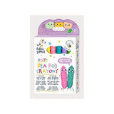 Happy Pea Pod Crayons: 12 Pastel Colours