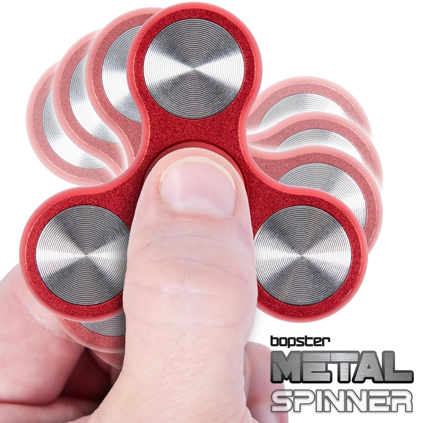 bopster Metal Spinner: Red