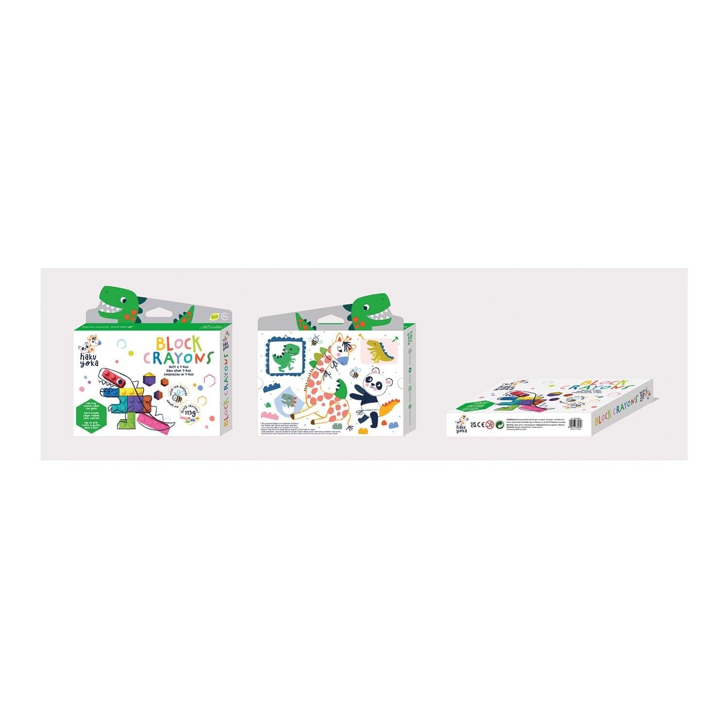 Block crayons: T-Rex