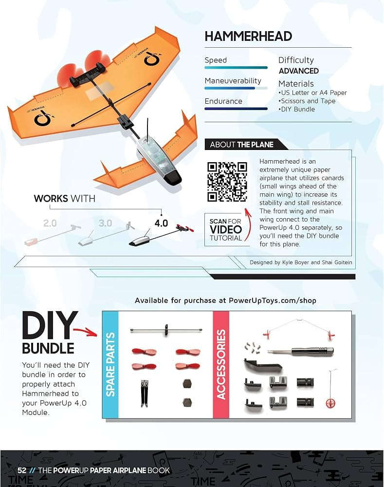 POWERUP: Paper Airplane Book (2.0/4.0)