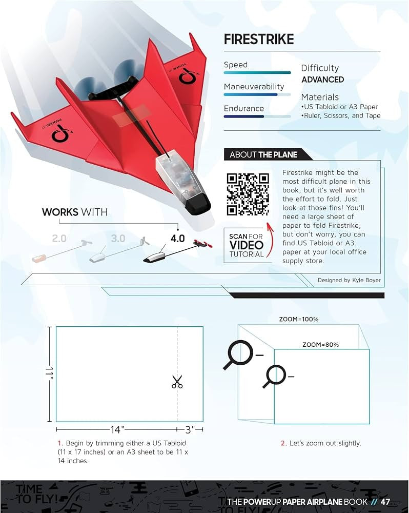 POWERUP: Paper Airplane Book (2.0/4.0)