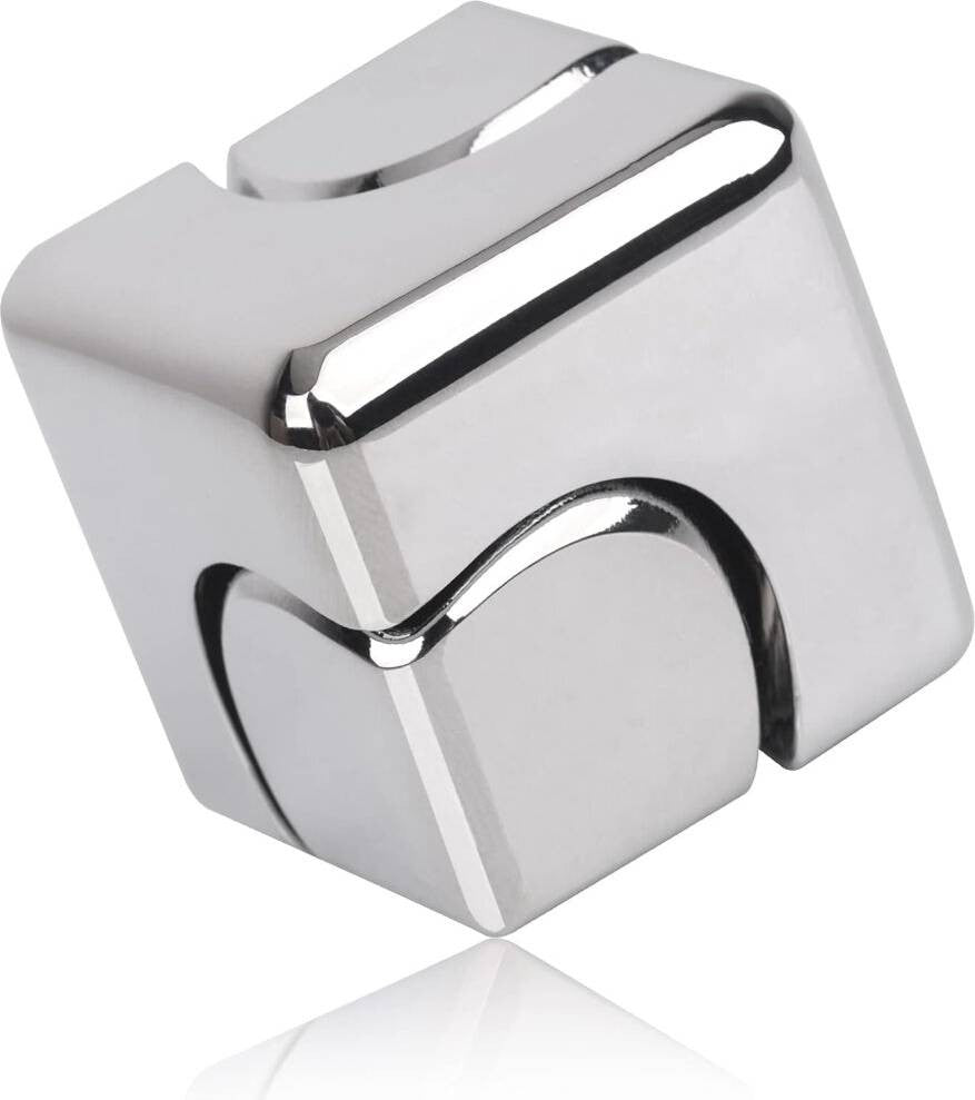 bopster Fidget Cube Spinner: Silver