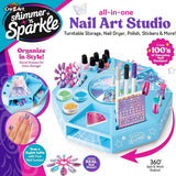 Shimmer'n Sparkle: All-In-One Nail Art Studio with Turntable Storage