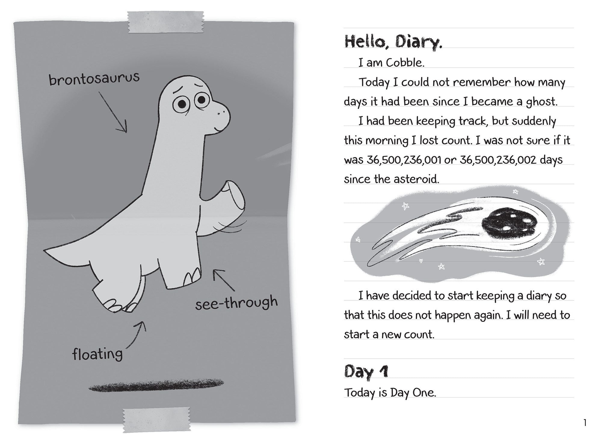 Diary of a Dinoghost #1: Unlikely Friend