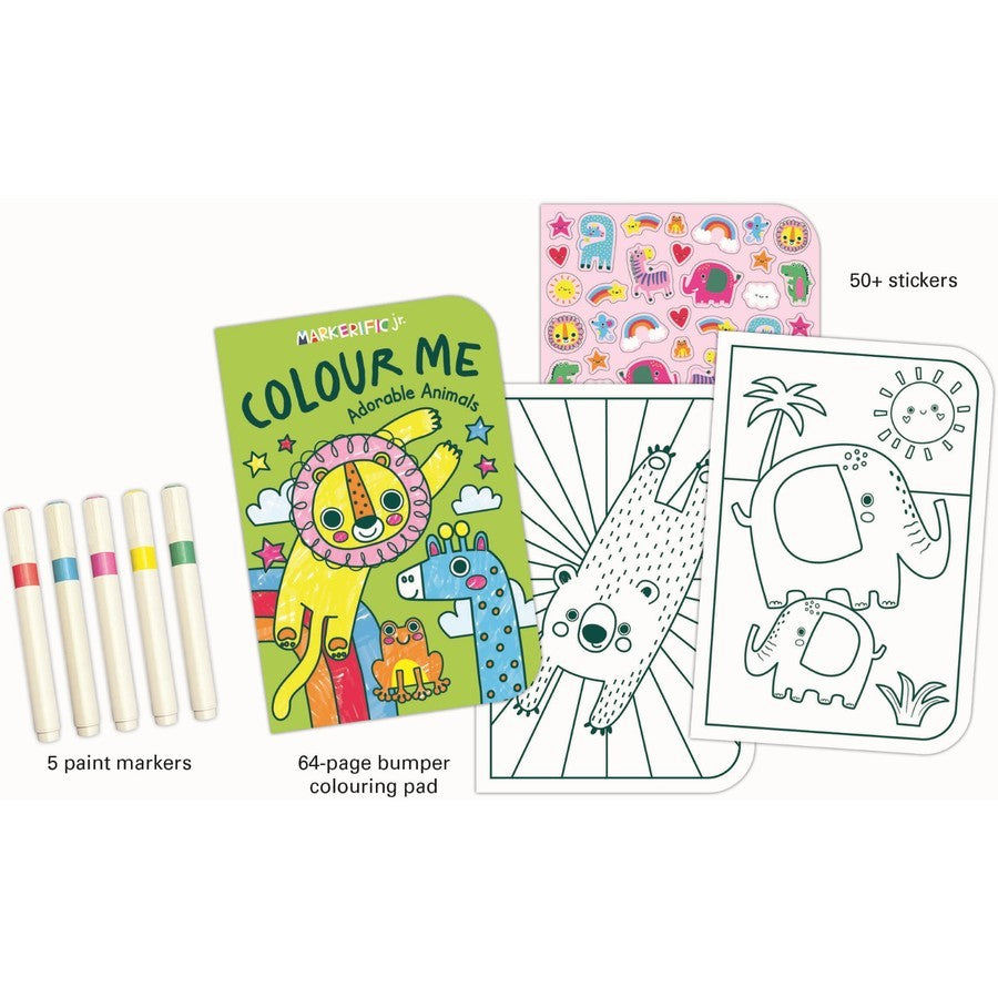 Markerific Jr. - Colour Me Carry Case Adorable Animals