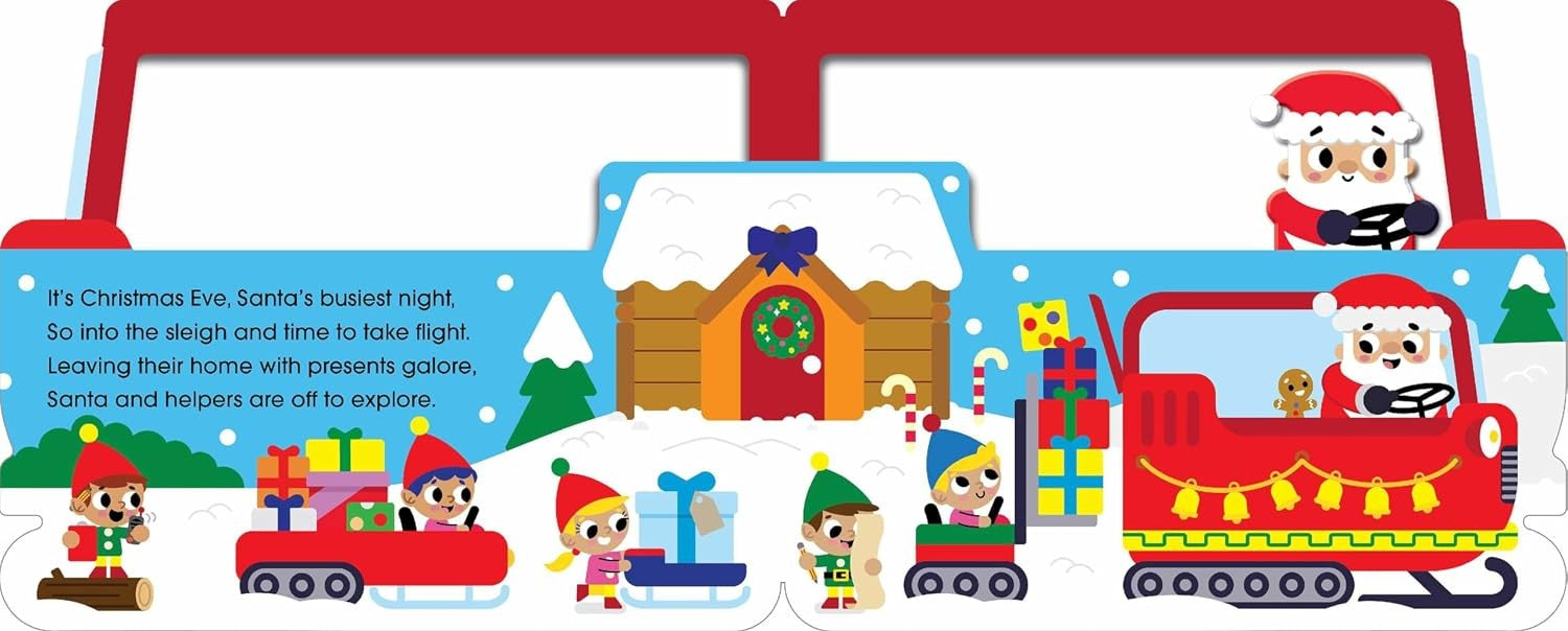 Mini Me - Shaped Board Book - Santa's Sleigh Ride