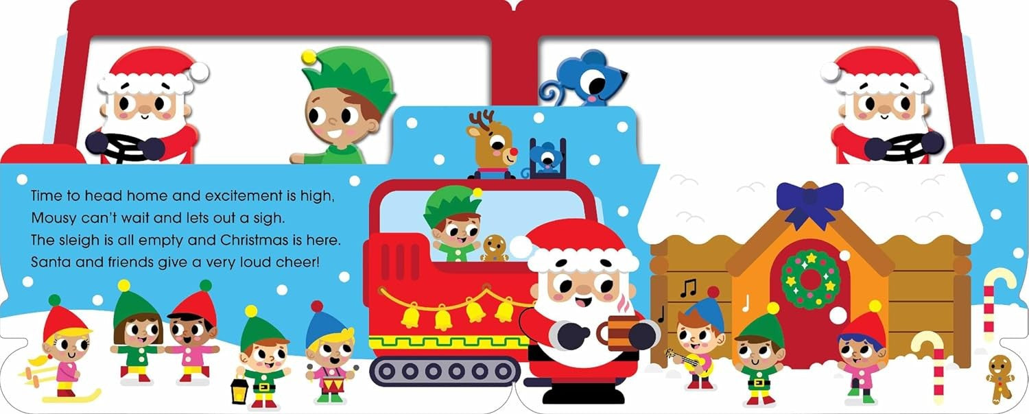 Mini Me - Shaped Board Book - Santa's Sleigh Ride