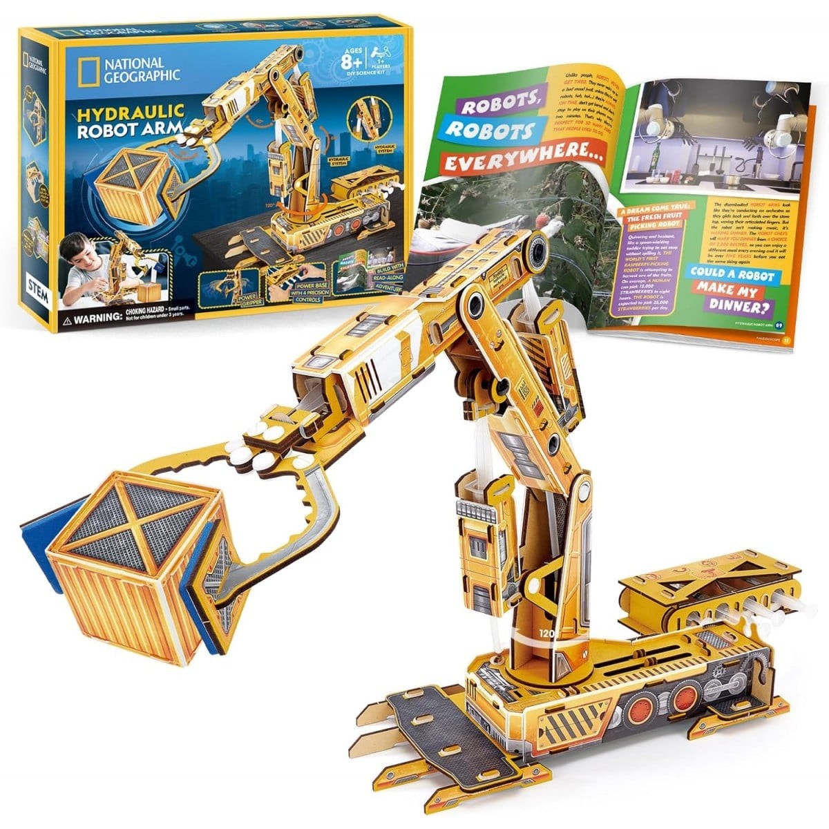 National Geographic Model Kits (Kids): Hydraulic Robot Arm