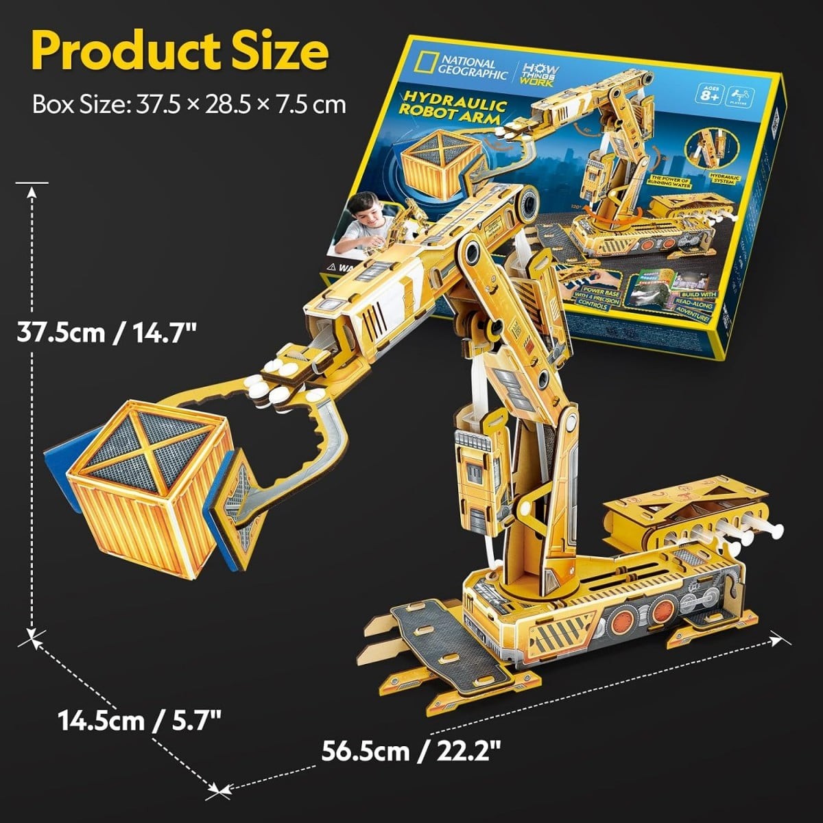 National Geographic Model Kits (Kids): Hydraulic Robot Arm