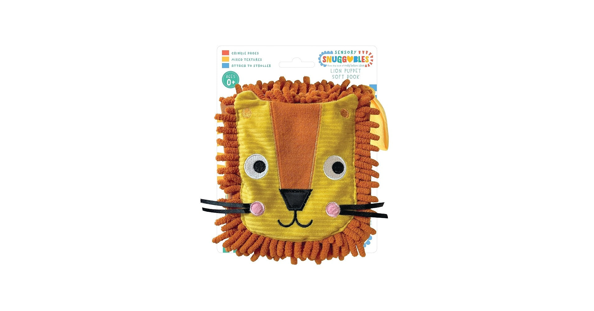 Hand-Puppet Cloth Book - Sensory Sensory Snuggables Roar!