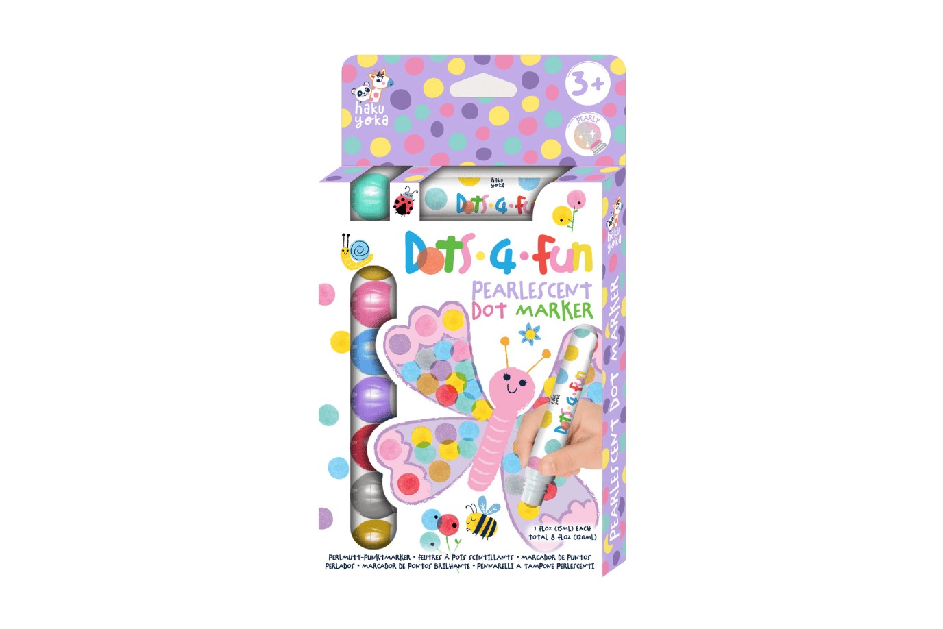 Dot Markers: 8 Pearlescent