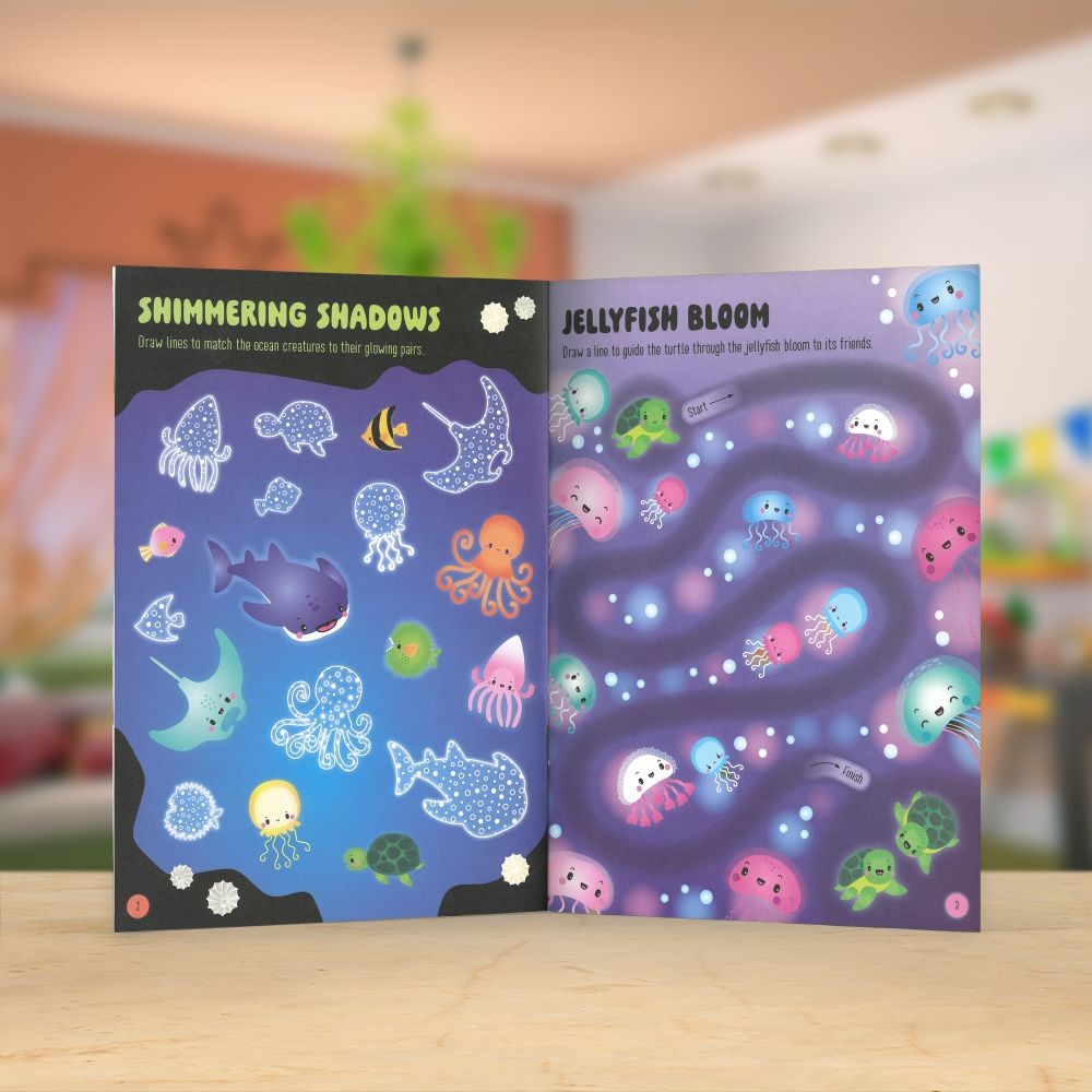 Glow-in-the-Dark Jelly Stickers - Underwater Wonders