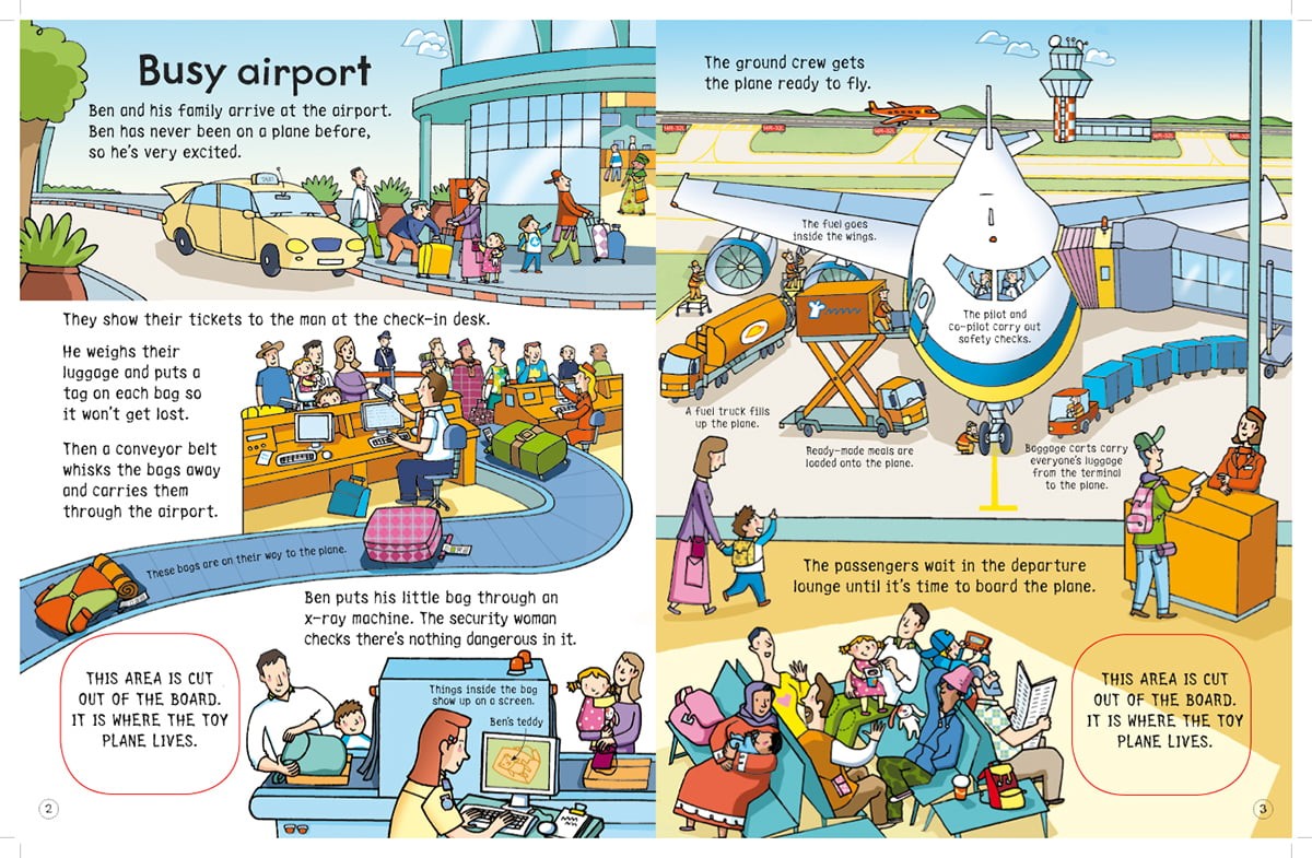 UB Wind-Up Plane Book w/Model Plane and 3 Tracks