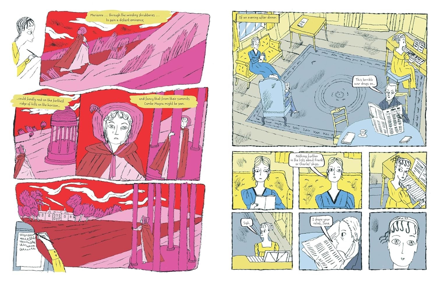 Novel Life of Jane Austen: A Graphic Bio