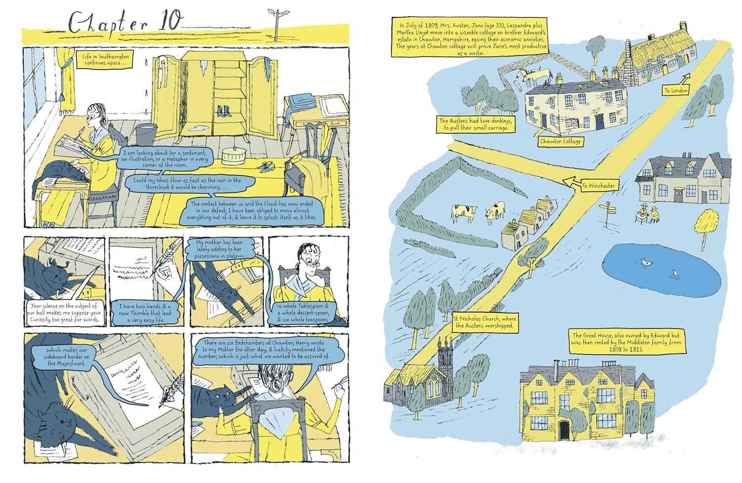 Novel Life of Jane Austen: A Graphic Bio