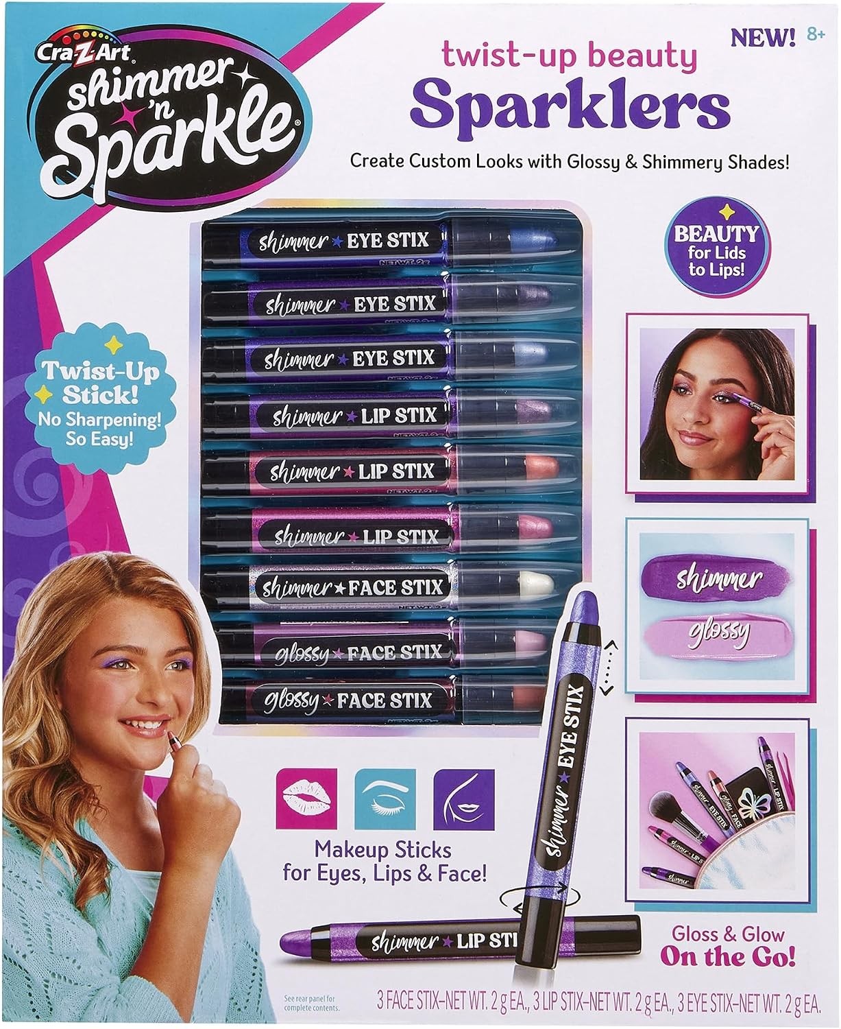 Shimmer 'n Sparkle Twist up Beauty Sparklers