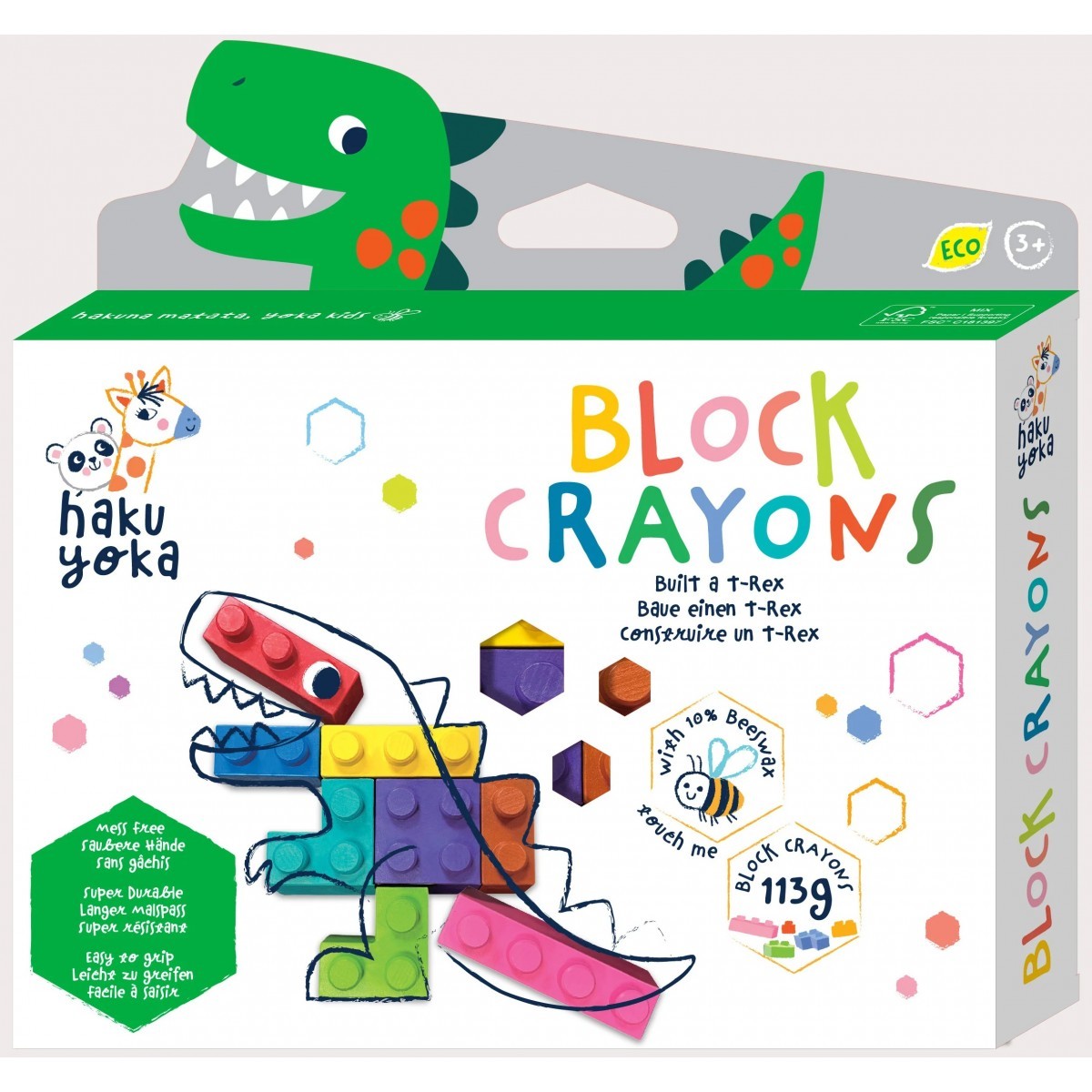 Block crayons: T-Rex