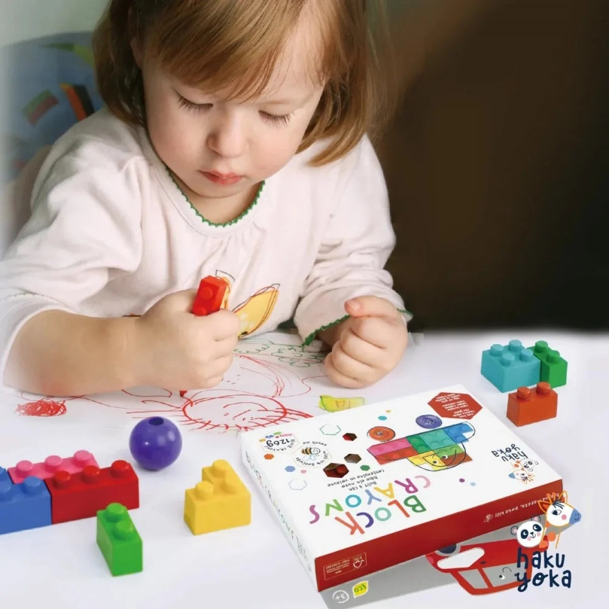 Block crayons: T-Rex