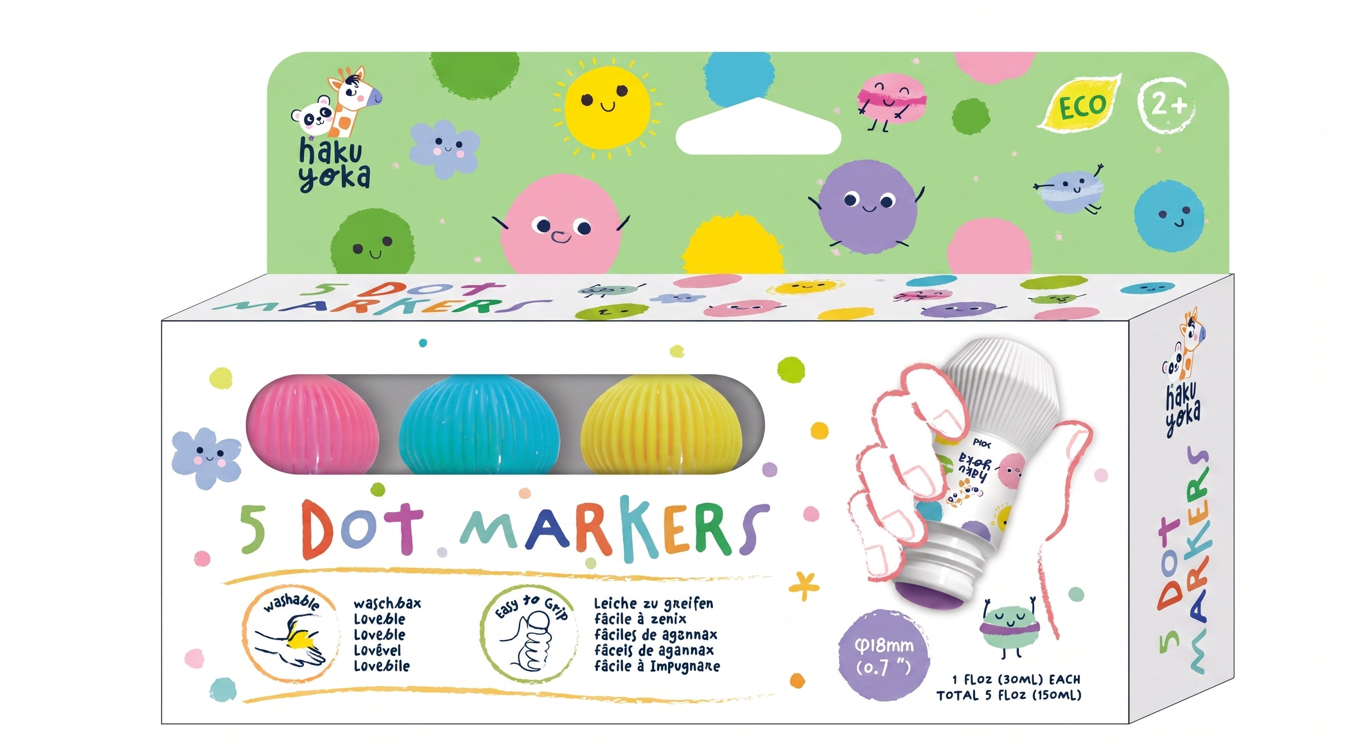 Dot Markers: 5 Pastel