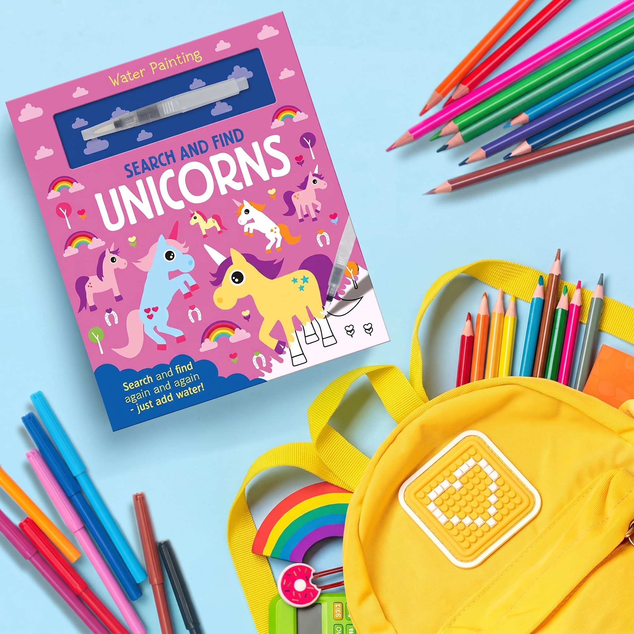 Water Painting Search and Find Unicorns