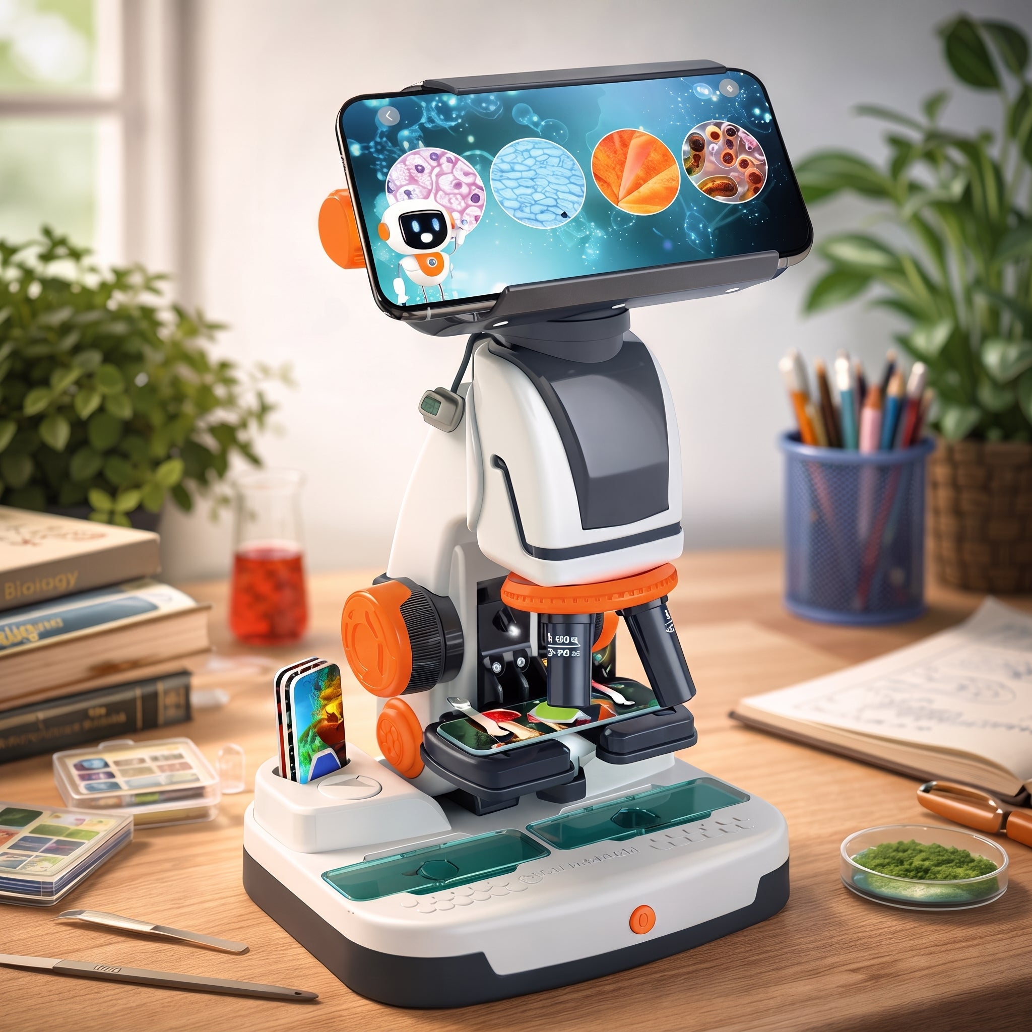 Science & Play:  AI Smart Microscope
